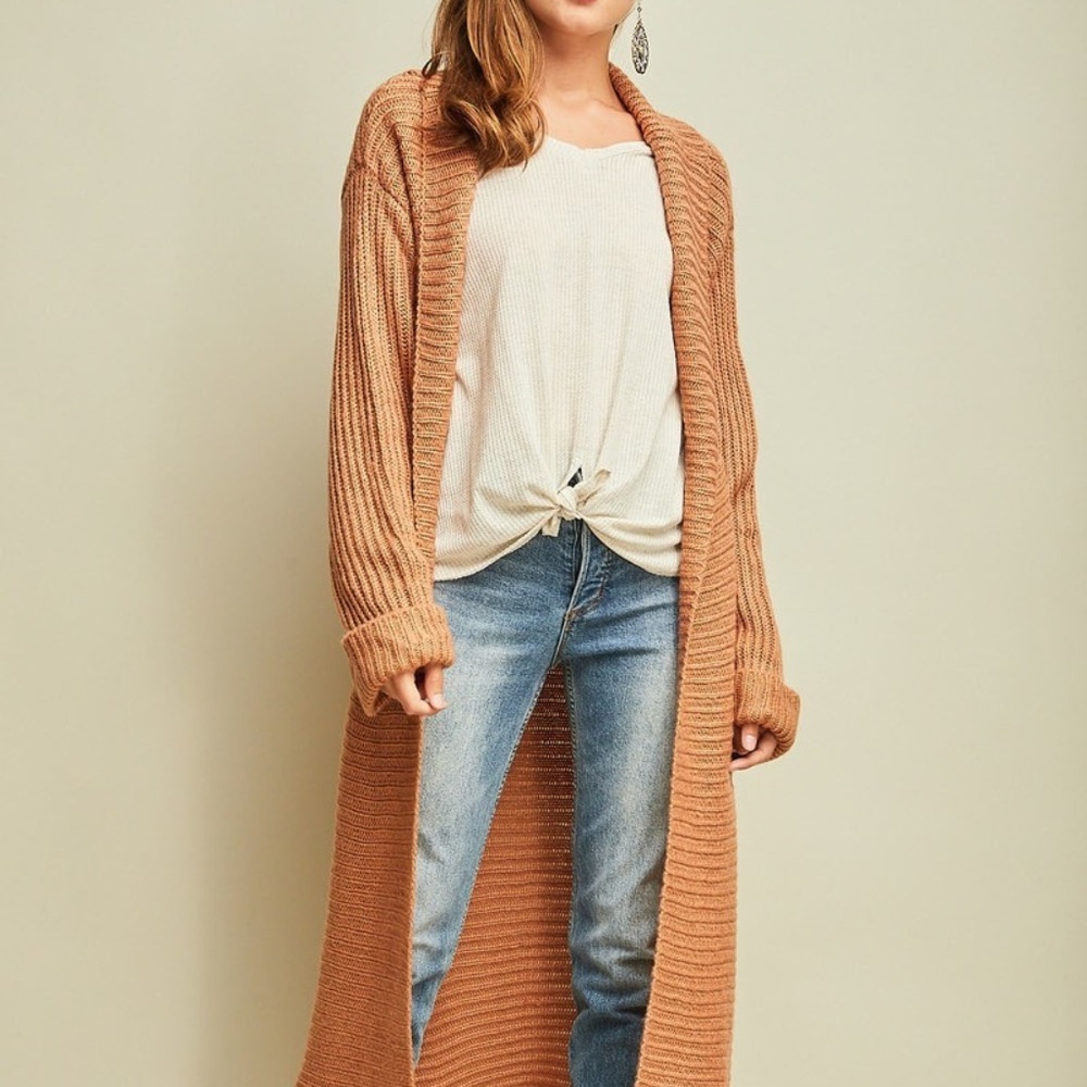 Camel Duster Boho Free People Vibes Soft